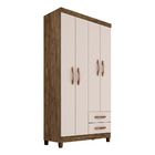 Guarda Roupa De Casal 4 Portas 2 Gavetas Com Cômoda 5 Gavetas