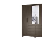 Guarda Roupa De Casal 4 Portas Cadis Ébano Touch Demóbile
