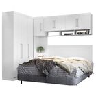 Guarda Roupa De Casal 5 Peças Branco Modulado Modena Cp3 Demó