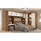 Guarda Roupa De Casal 6 Peças Amêdola Branco Modulado Modena