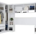 Guarda Roupa De Casal 6 Peças Branco Modulado Modena Cp16 Dem