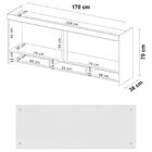 Guarda Roupa De Casal 6 Peças Branco Modulado Modena Cp16 Dem