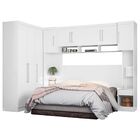 Guarda Roupa De Casal 6 Peças Branco Modulado Modena Cp16 Dem