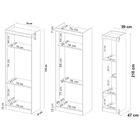 Guarda Roupa De Casal 6 Peças Branco Modulado Modena Cp16 Dem