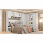 Guarda Roupa De Casal 6 Peças Branco Modulado Modena Cp18 Dem
