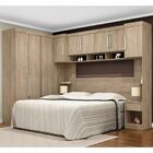 Guarda Roupa De Casal 6 Peças Modulado Modena Cp16 Nogal Touc