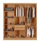 Guarda Roupa De Casal 6 Portas 2 Gavetas Cairo Rufato Móveis