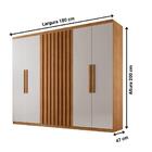 Guarda Roupa De Casal 6 Portas 2 Gavetas Cairo Rufato Móveis