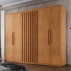 Guarda Roupa De Casal 6 Portas 2 Gavetas Cairo Rufato Natural