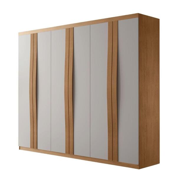 Guarda Roupa De Casal 6 Portas 2 Gavetas Grecia Rufato Móveis