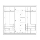 Guarda Roupa De Casal 6 Portas Atrice Com Pés Amendola Demart