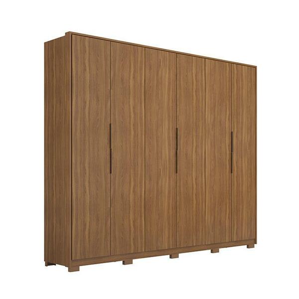 Guarda Roupa De Casal 6 Portas Atrice Com Pés Amendola Demart