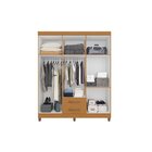 Guarda-roupa De Casal 6 Portas E 2 Gavetas Âmbar Cinamomo