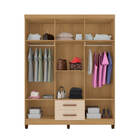 Guarda Roupa De Casal 6 Portas E 2 Gavetas Sem Espelho Manche