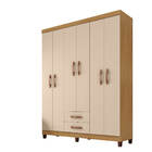 Guarda Roupa De Casal 6 Portas E 2 Gavetas Sem Espelho Manche