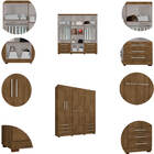 Guarda Roupa De Casal 6 Portas E 6 Gavetas Com Espelho Durham