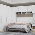 Guarda Roupa De Casal 7 Peças Branco Modulado Modena Cp10 Dem