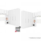 Guarda Roupa De Casal 7 Peças Branco Modulado Modena Cp2 Demó