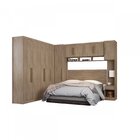 Guarda Roupa De Casal 7 Peças Modulado Modena Cp10 Nogal Touc