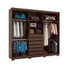 Guarda Roupa De Casal  100% Mdf Shop Jm 3 Portas De Correr E