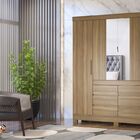 Guarda Roupa De Casal  4 Portas Cádis Amendola Touch Demóbile