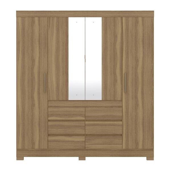 Guarda Roupa De Casal  4 Portas Cádis Amendola Touch Demóbile