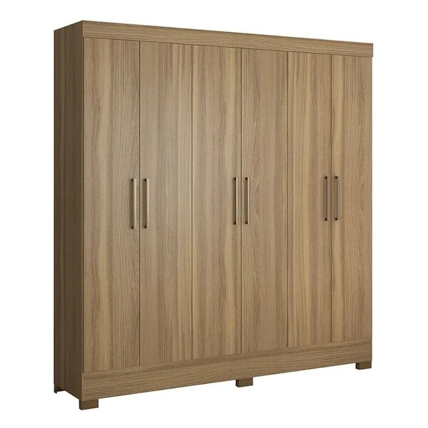 Guarda Roupa De Casal  6 Portas Prático Amendola Touch Demóbi