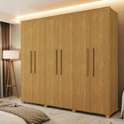 Guarda Roupa De Casal  Madri Mdf 6 Portas Camas Fênix Cinamomo