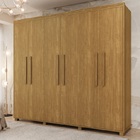 Guarda Roupa De Casal  Viena Mdf 6 Portas Camas Fênix Cinamomo