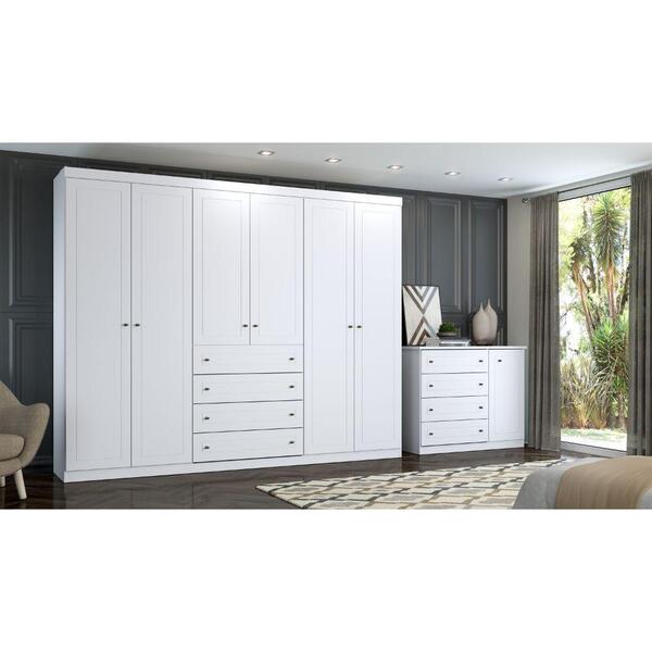 Guarda-roupa De Casal Americano 06 Portas 04 Gavetas Henn - B