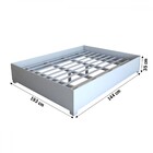 Guarda-roupa De Casal Carol 3 Portas 4 Gavetas Com Cama Branc