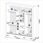 Guarda-roupa De Casal Com 03 Portas E 03 Gavetas Cannes Imop