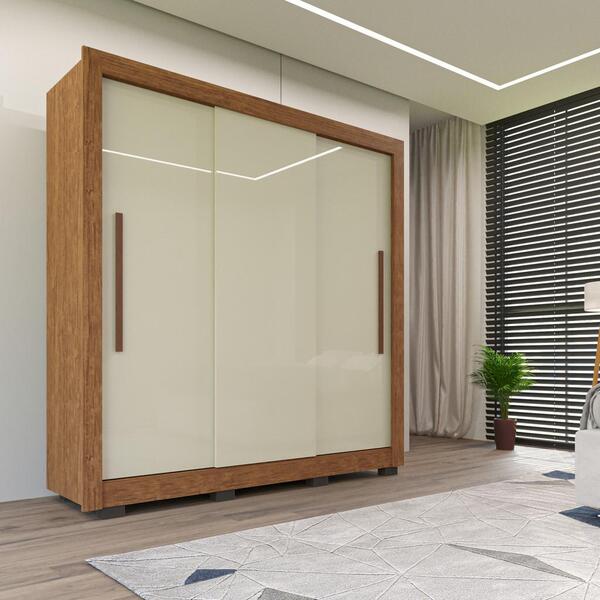 Guarda-roupa De Casal Com 03 Portas E 03 Gavetas Cannes Imop