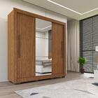 Guarda-roupa De Casal Com Espelho 03 Portas E 03 Gavetas Cann