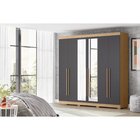 Guarda Roupa De Casal Com Espelho 6 Portas 4 Gavetas Belém Al