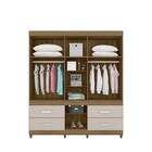 Guarda Roupa De Casal Com Espelho 6 Portas Guarujá Amendola O