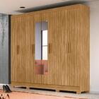 Guarda Roupa De Casal Com Espelho 8 Portas 236cm Freijó Diplo