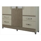 Guarda Roupa De Casal Londres 04 Portas E Espelho Avelã Rf Co