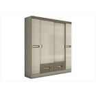 Guarda Roupa De Casal Malibu 04 Portas E 02 Gavetas Flex Avel