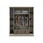 Guarda Roupa De Casal Malibu 04 Portas E 02 Gavetas Flex Bran