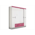 Guarda Roupa De Casal Malibu 04 Portas E 02 Gavetas Flex Bran