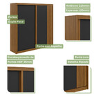 Guarda Roupa De Casal Mdf 2 Portas 4 Gavetas Velaris Móveis L