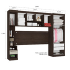 Guarda Roupa De Casal Modulado 4 Peças Star J00025 Cor Amêndo