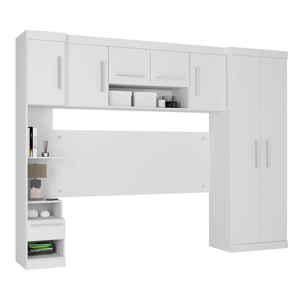 Guarda Roupa De Casal Modulado 4 Peças Star J00025 Cor Branco