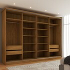 Guarda-roupa De Casal Orlando 4 Portas De Correr 4 Gavetas Ca