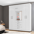 Guarda Roupa De Casal Paris Com Cômoda Sapateira Porto Belo E