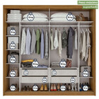 Guarda Roupa De Casal Velaris Com Espelho Mdf 2 Portas 4 Gave