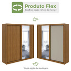 Guarda Roupa De Casal Velaris Com Espelho Mdf 2 Portas 4 Gave