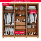 Guarda-roupa De Solteiro 100% Mdf 6 Portas 2 Gavetas Benfica
