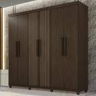 Guarda-roupa De Solteiro 100% Mdf 6 Portas 2 Gavetas Benfica